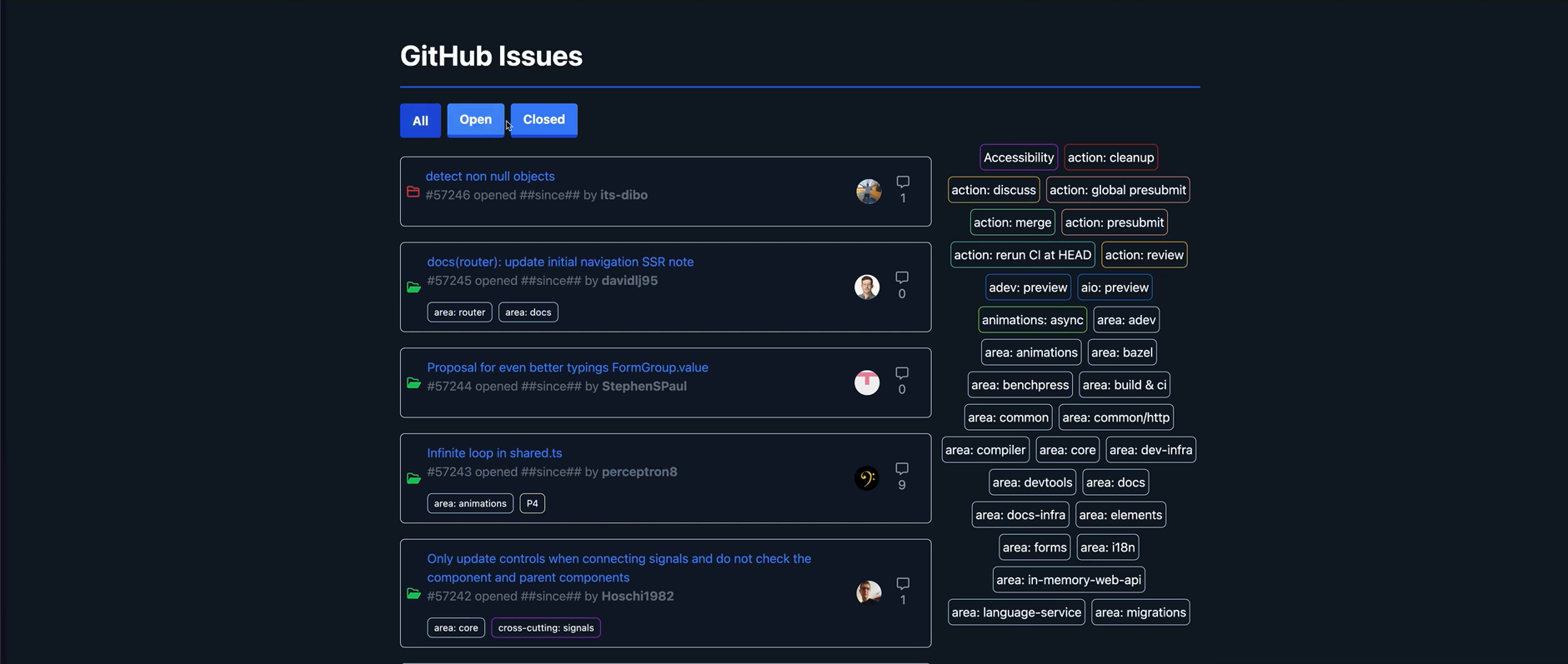 GitHub Issues